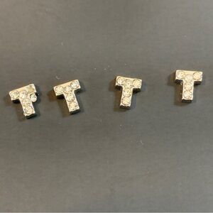 Floating locket charms - bling T charms